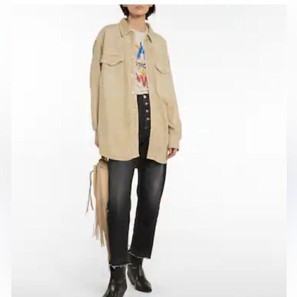 Taniami denim shirt in beige - Isabel Marant Etoile size 38 NWT - Picture 1 of 14
